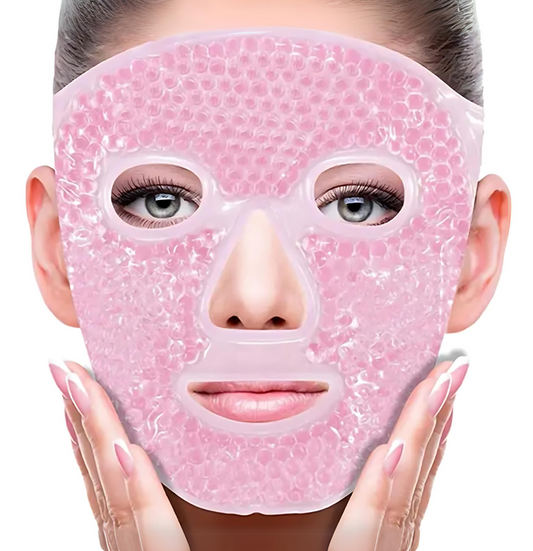 Full Face Massage Ice Compress Gel Beads Mask