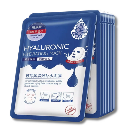 Hyaluronic Acid Facial Sheet Mask (10 pcs)