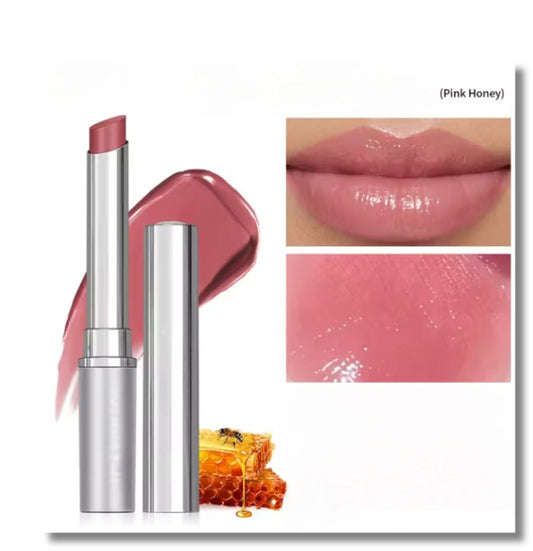 Honey-Infused Lip Balm – Transparent Tint, Lasting Moisture, Elegant Finish