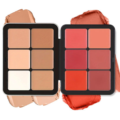 All-in-One Makeup Palette: Concealer, Blush, Highlights, Contour